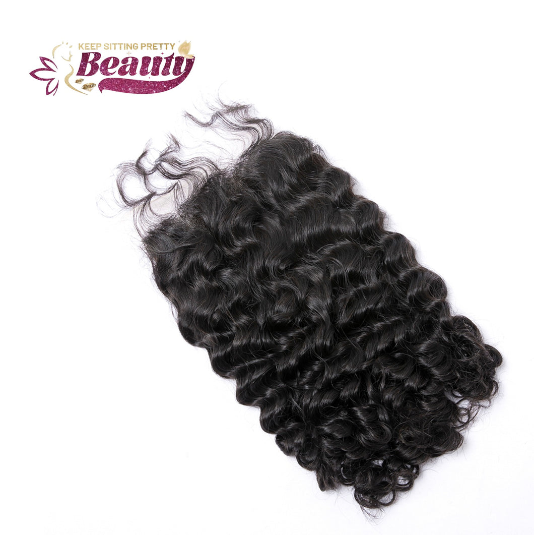 5x5 HD Transparent Lace Closure – Seamless Melt, Natural Finish